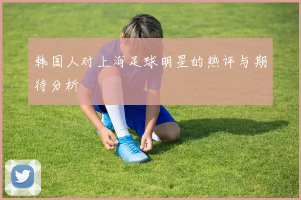 韩国人对上海足球明星的热评与期待分析