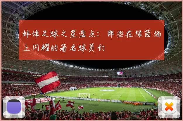 蚌埠足球之星盘点：那些在绿茵场上闪耀的著名球员们